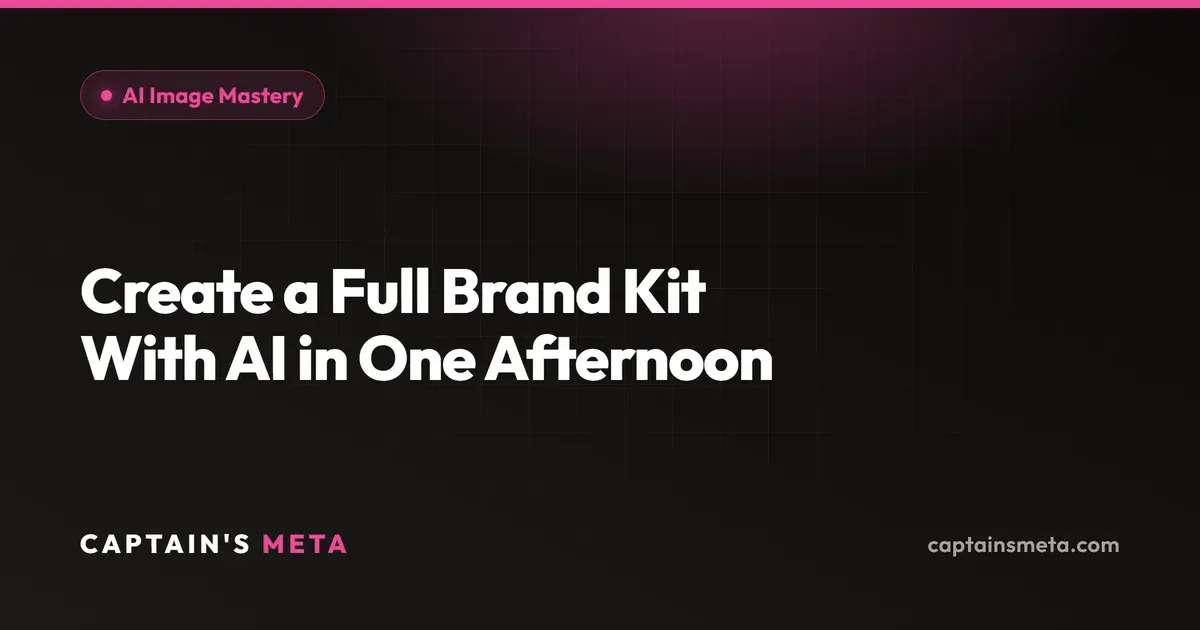 Create a Full Brand Kit With AI in One Afternoon