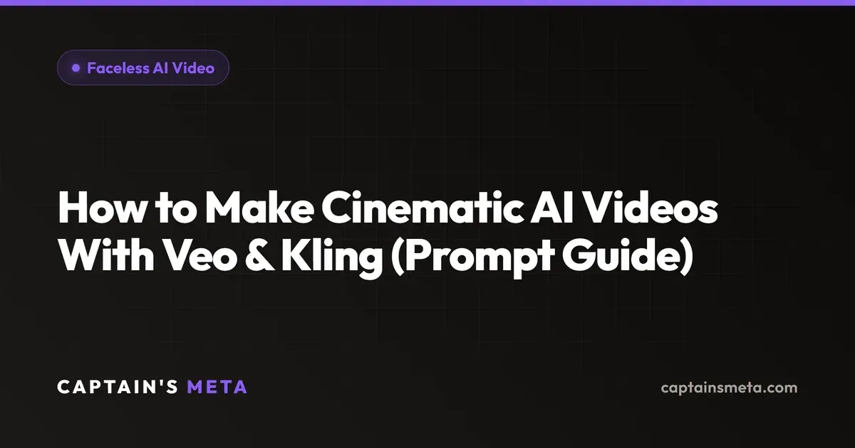 How to Make Cinematic AI Videos With Veo & Kling (Prompt Guide)