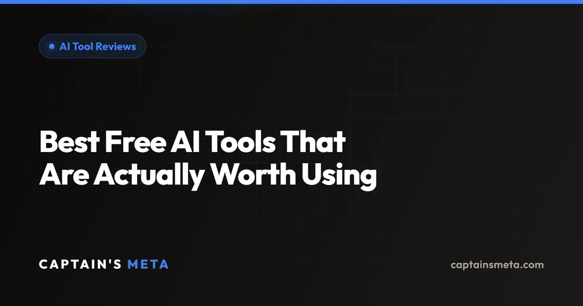Best Free AI Tools That Are Actually Worth Using