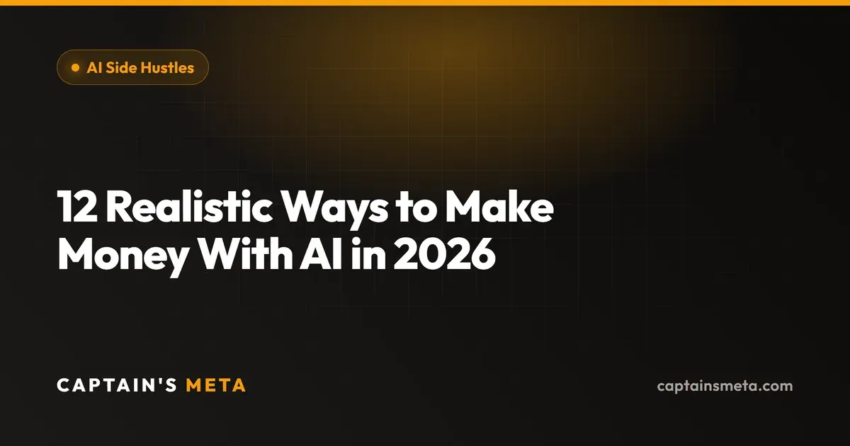 12 Realistic Ways to Make Money With AI in 2026